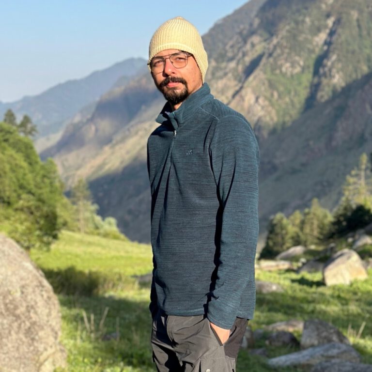 Portrait of Ishaan Bhardwaj amidst the Great Himalayas